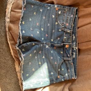 Girls cat and Jack jean shorts size 14/16